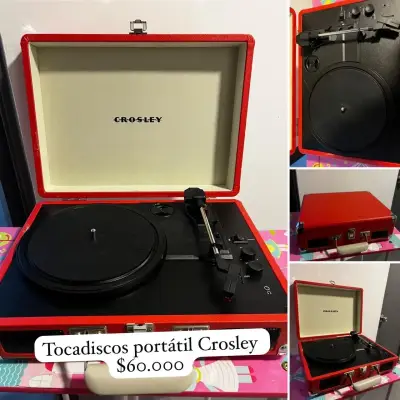 Tocadiscos portátil Crosley rojo con maleta - miniatura 1