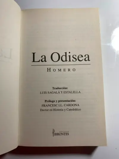 Libro La Odisea de Homero - Fontana - miniatura 2