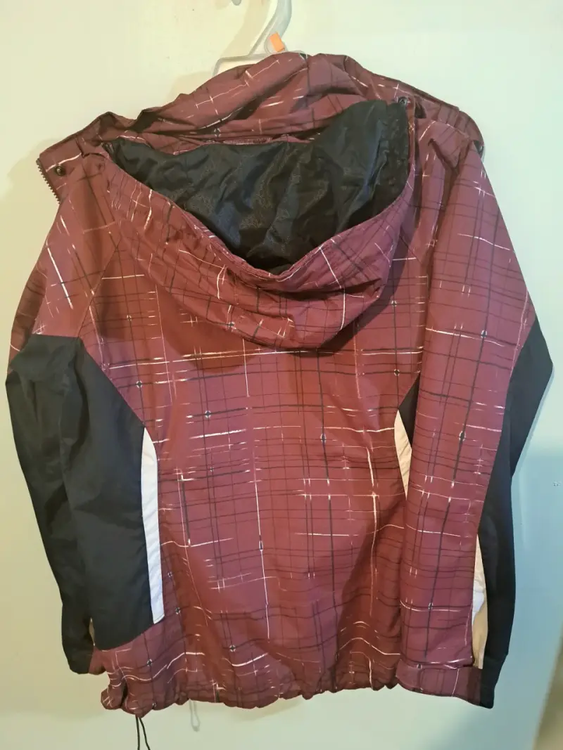 Chaqueta impermeable Columbia burdeos para mujer - 3