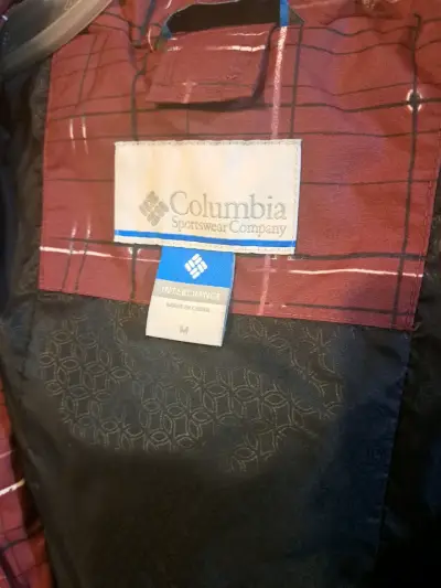 Chaqueta impermeable Columbia burdeos para mujer - miniatura 4