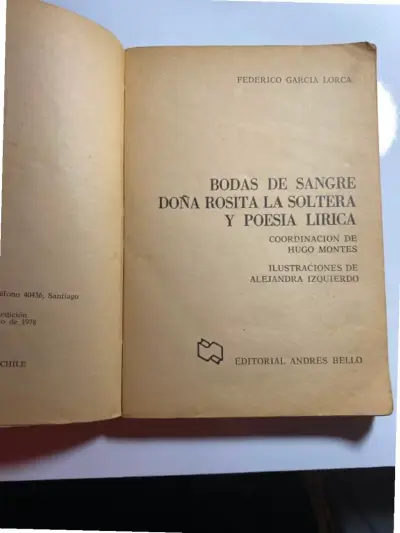 Libro Bodas de Sangre de Federico García Lorca - miniatura 2