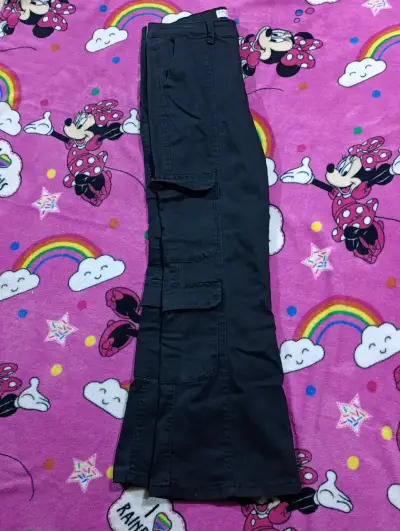 Pantalones cargo negros Denim Life talla 46 - miniatura 1