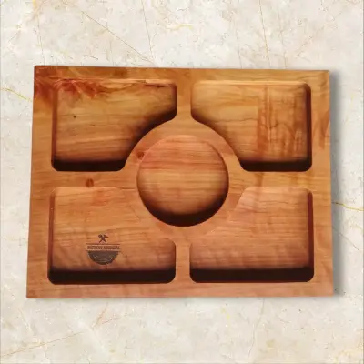 Tabla de madera para picoteo rústica - miniatura 1