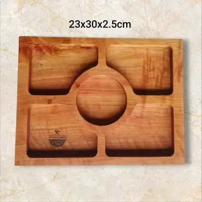 Tabla de madera para picoteo rústica - miniatura 2