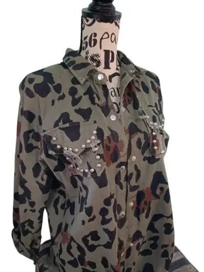 Camisa de mujer estampado - miniatura 1