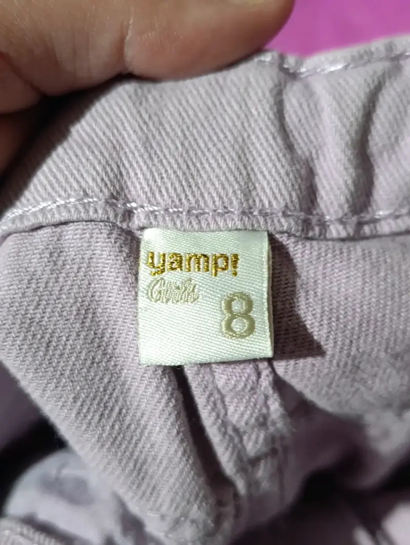 Pantalones lilas para niña talla 8 Yamp - 3