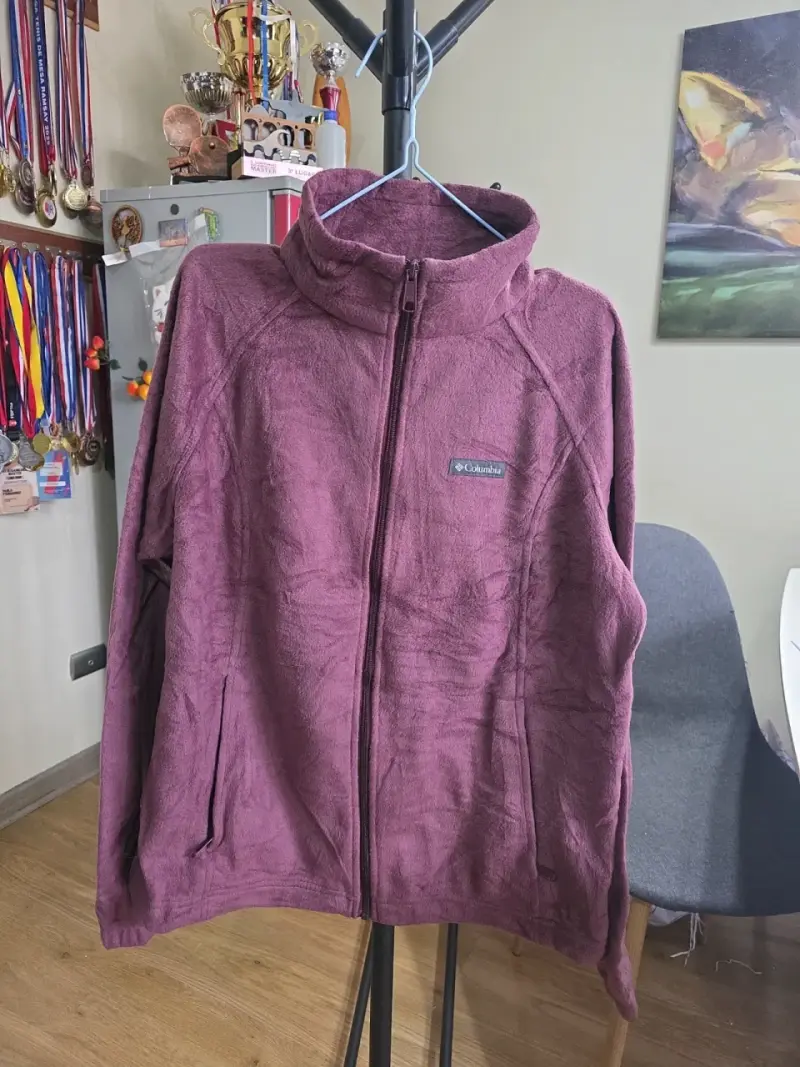 Chaqueta polar morada Columbia para mujer - 2