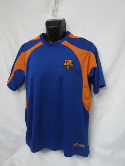 Camiseta FC Barcelona azul y naranja TALLA M - miniatura 3