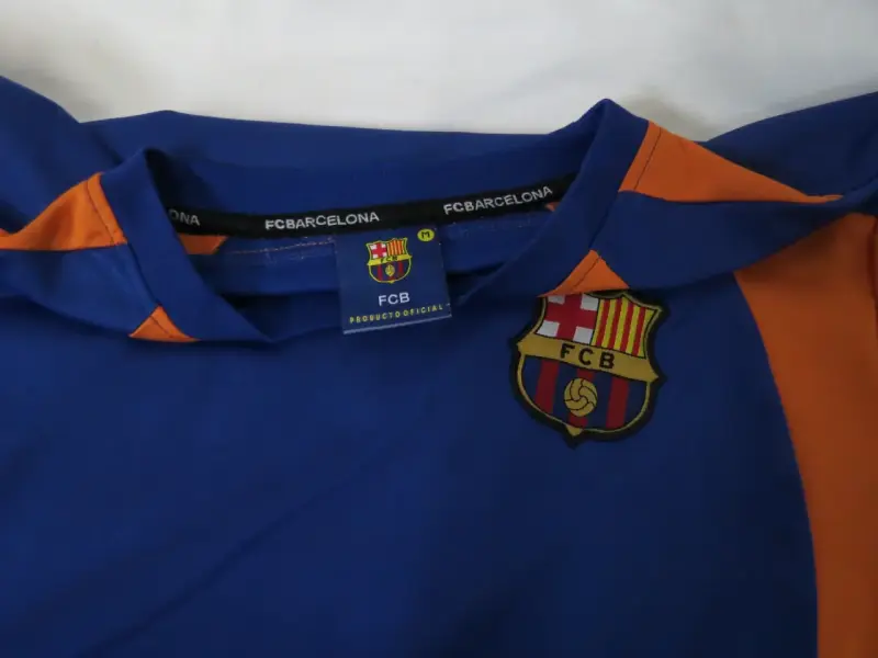 Camiseta FC Barcelona azul y naranja TALLA M - 5