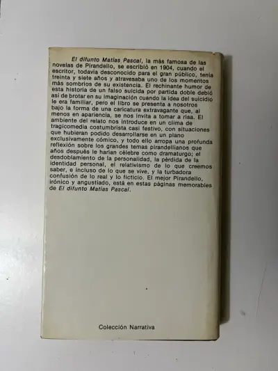 Libro 'El difunto Matías Pascal' de Luigi Pirandello - miniatura 3