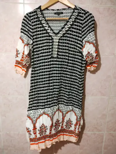 Vestido estampado bohemio - miniatura 1