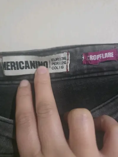 Jeans grises americanino corte flare - miniatura 4