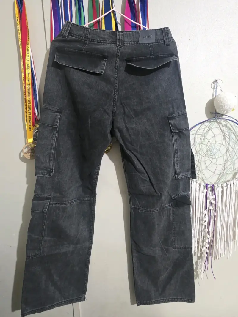 Pantalones cargo negros Sybilla para mujer - 4