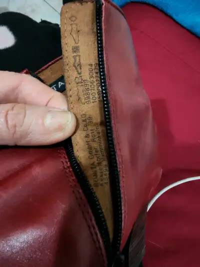 Botines de cuero rojos con tacón alto - miniatura 4