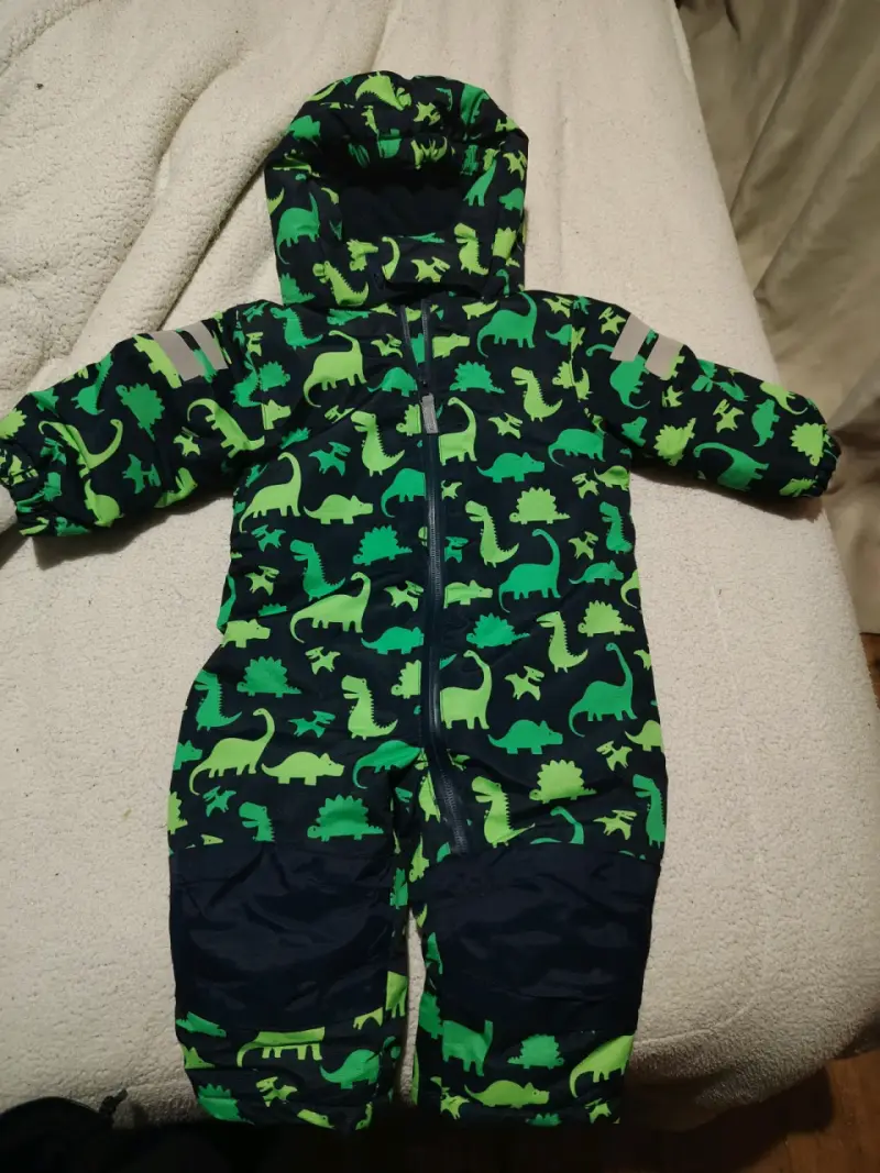 Enterito impermeable infantil con diseño de dinosaurios - 1