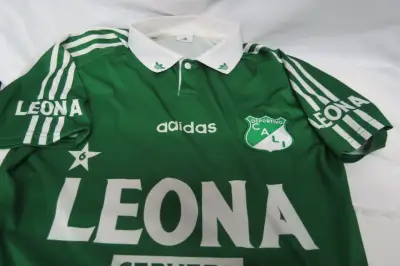 Camiseta verde Deportivo Cali talla M retro 1996 - miniatura 5