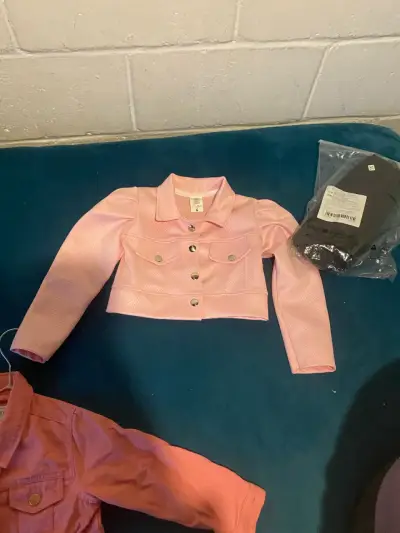 Chaqueta rosada para niña talla 6 - miniatura 1