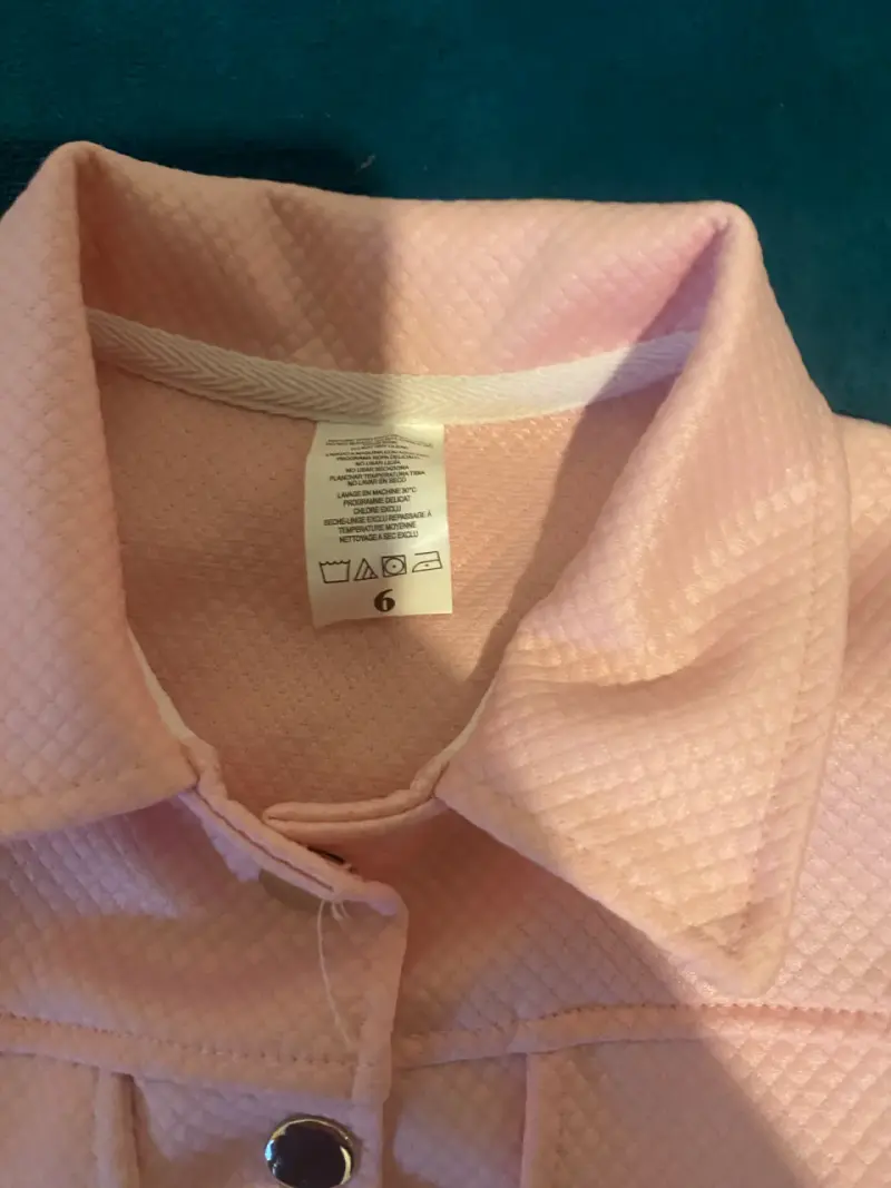 Chaqueta rosada para niña talla 6 - 2