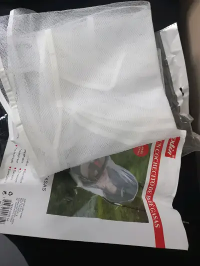 Saco de dormir para bebé azul con encaje - miniatura 3