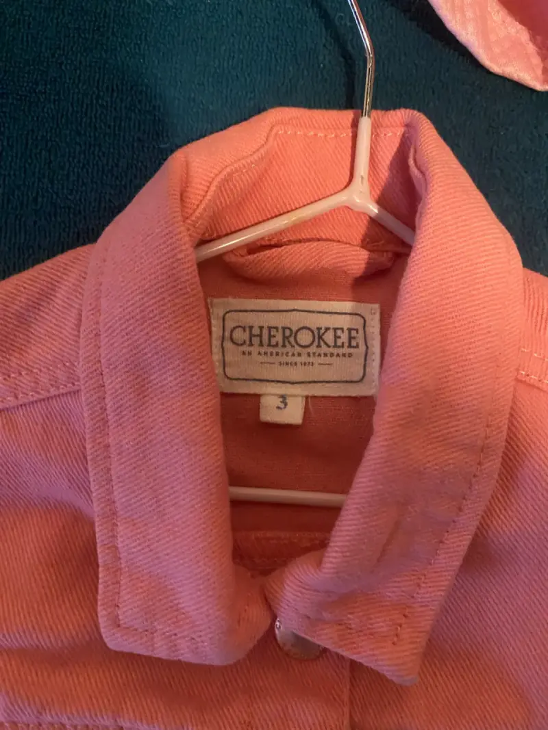 Chaqueta rosada para niña Cherokee talla 3 - 2