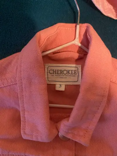 Chaqueta rosada para niña Cherokee talla 3 - miniatura 2