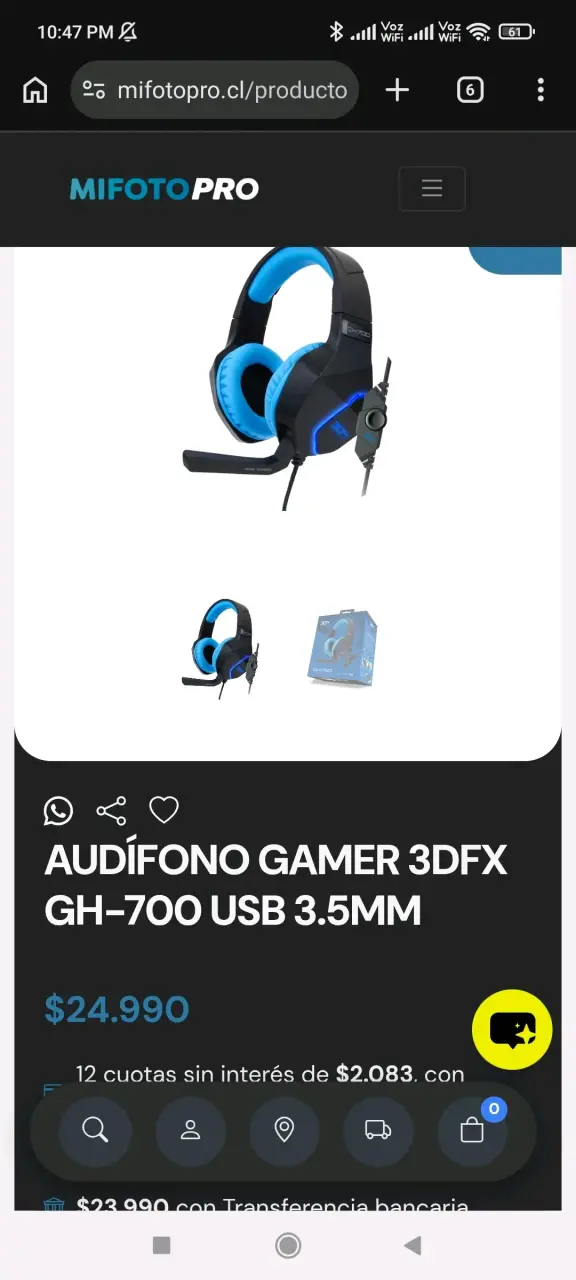 Audífonos Gamer 3Dfx CH-700 con Micrófono - 6