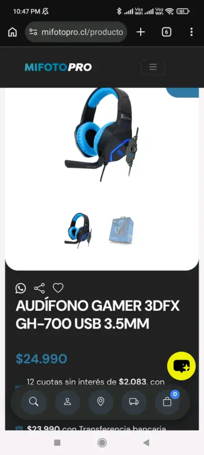 Audífonos Gamer 3Dfx CH-700 con Micrófono - miniatura 6