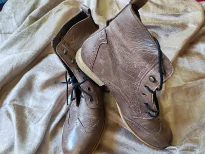 Botines de cuero marrón para mujer Cyprès - miniatura 3