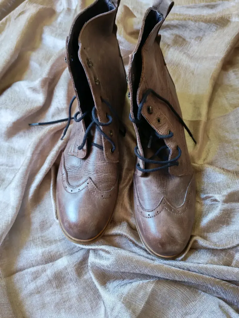 Botines de cuero marrón para mujer Cyprès - 4