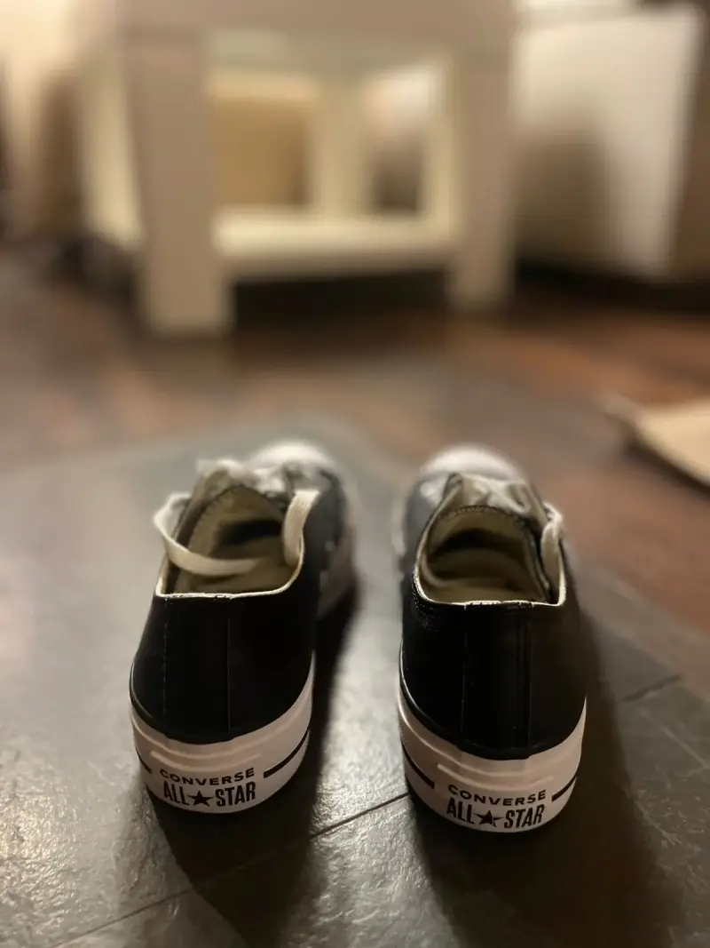 Zapatillas negras Converse All Star clásicas - 3