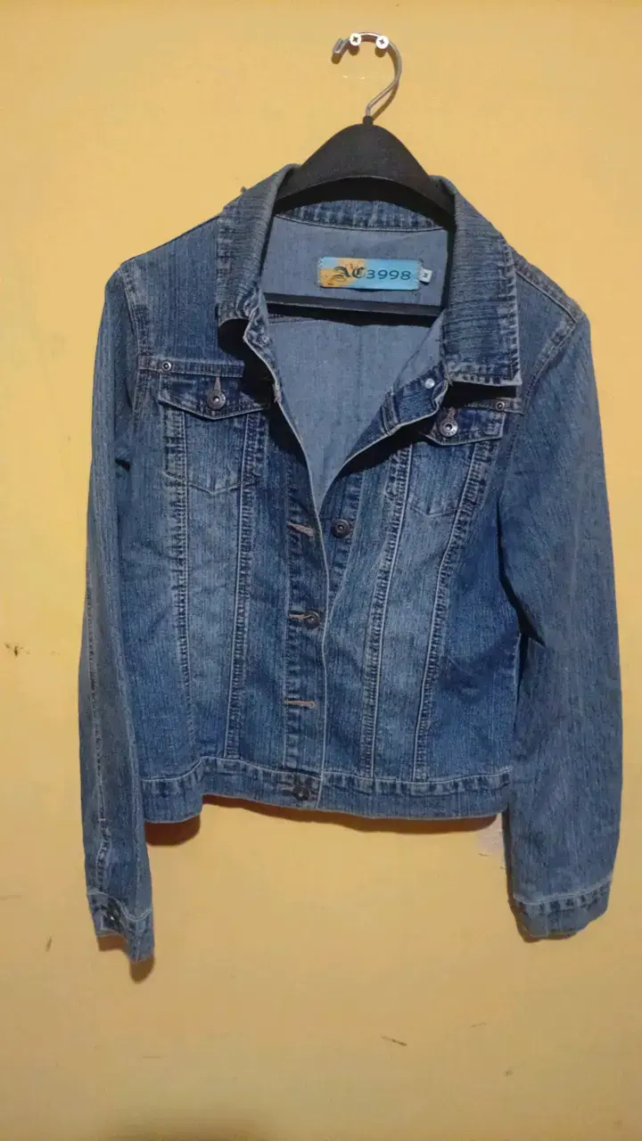 Chaqueta de mezclilla con girasoles pintados a mano - 3