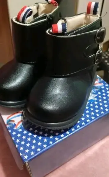 Zapatos para bebé azul y verde con velcro - 6