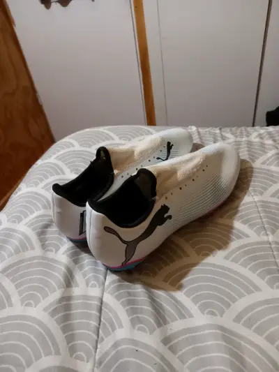 Zapatillas de fútbol Puma blancas para hombre - miniatura 1