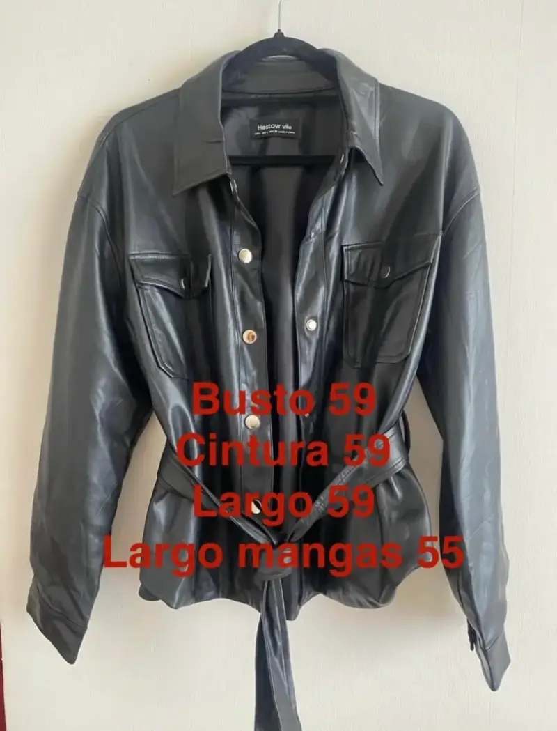 Camisa ecocuero, nueva. Talla L - 4