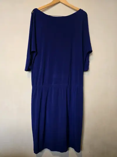 Vestido azul Evan-Picone elegante - miniatura 1