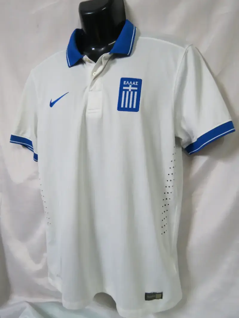 Polera de fútbol Nike Grecia blanca TALLA M - 2