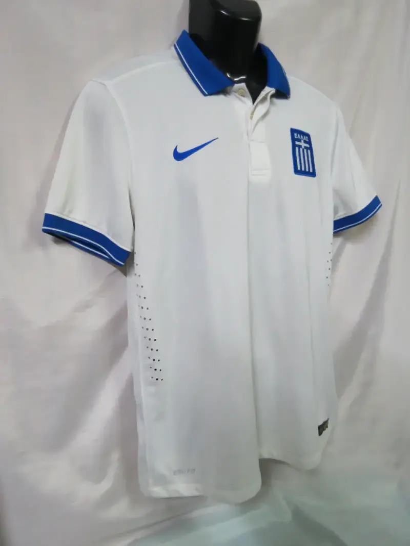 Polera de fútbol Nike Grecia blanca TALLA M - 3