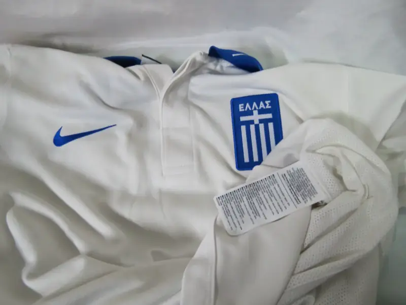 Polera de fútbol Nike Grecia blanca TALLA M - 6