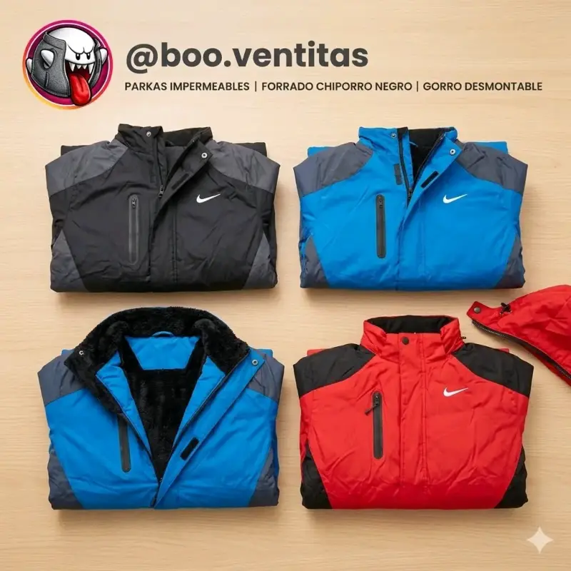 Parkas impermeables Nike con forro chiporro - 1