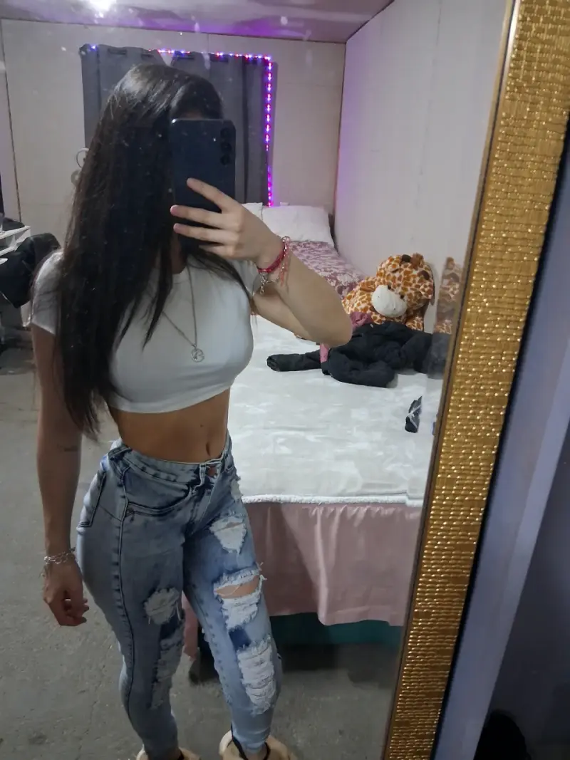 Jeans rasgados azul claro para mujer - 2