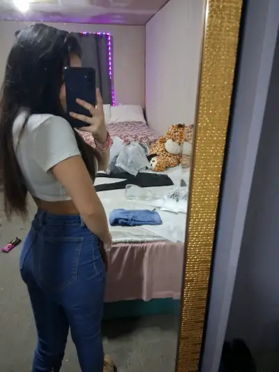 Jeans ajustados de mezclilla azul Zara - miniatura 4