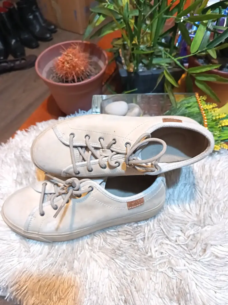 Zapatillas casuales beige para hombre - 1