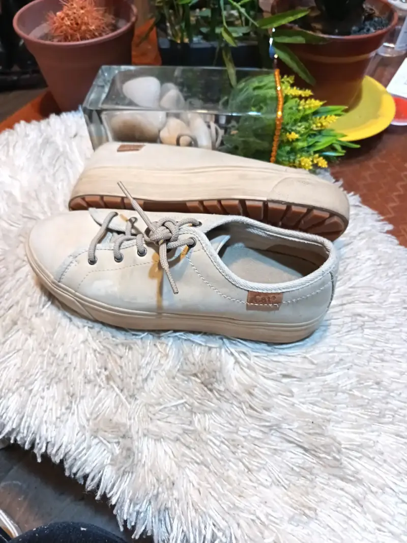 Zapatillas casuales beige para hombre - 4