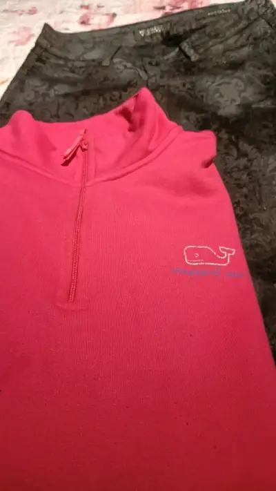 Polerón rosado Vineyard Vines con cierre - miniatura 1