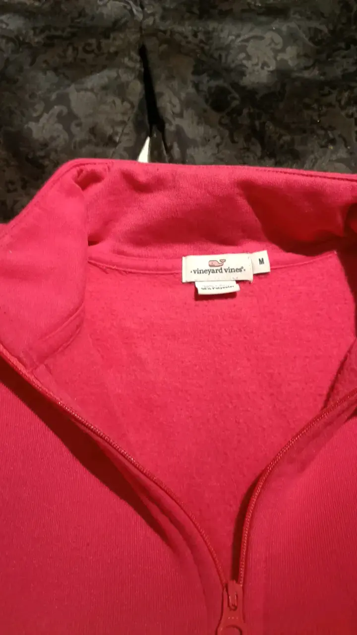 Polerón rosado Vineyard Vines con cierre - 4