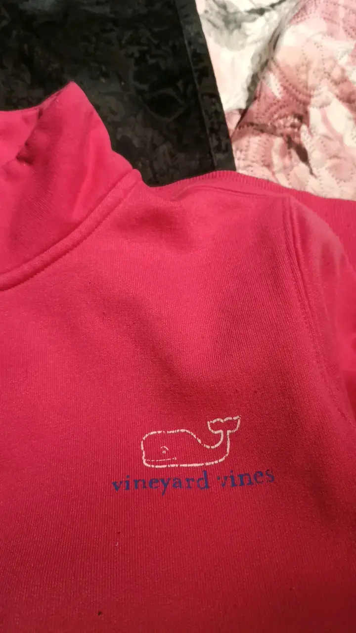 Polerón rosado Vineyard Vines con cierre - 5