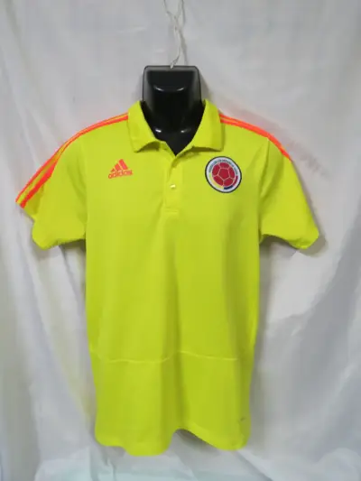 Polera de fútbol amarilla  Colombia TALLA S - miniatura 2