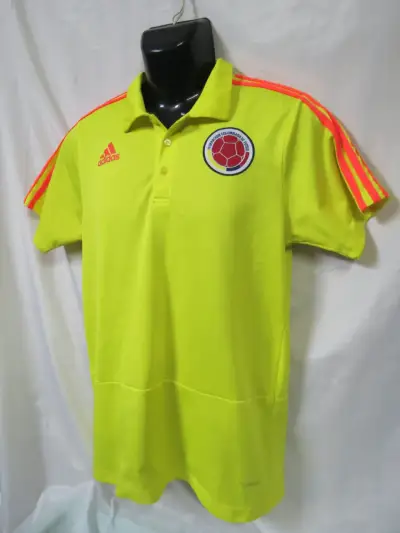 Polera de fútbol amarilla  Colombia TALLA S - miniatura 5