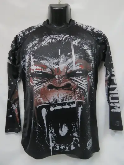 Polera deportiva de manga larga con diseño de gorila - miniatura 2