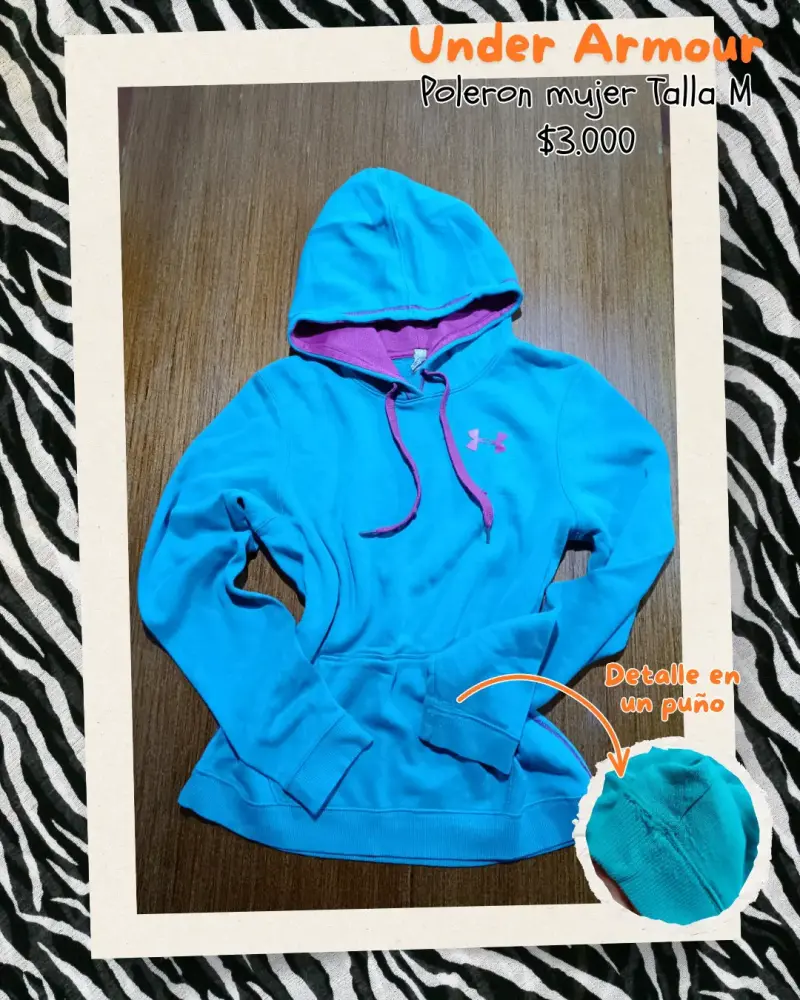 Polerón Mujer Under Armour turquesa Talla M